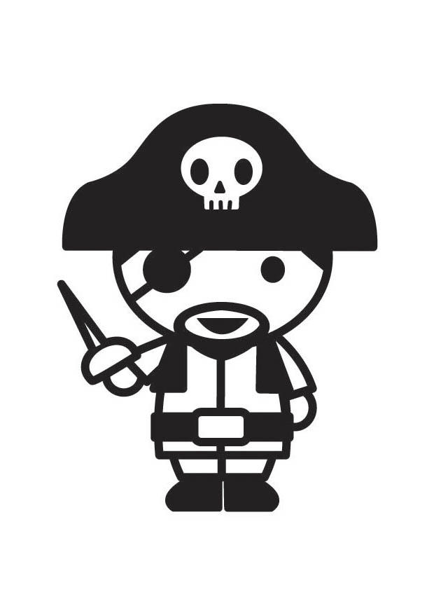 Bilde å fargelegge pirat
