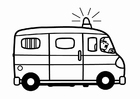 Fargeleggingsbilde politibuss