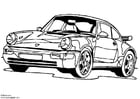 Bilder � fargelegge Porsche 911 Turbo