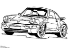 Fargeleggingsbilde porsche 911 turbo