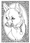 Bilde å fargelegge portrett av hund