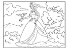 prinsesse med en due
