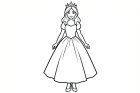 prinsesse med en liten krone