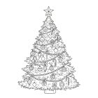 pyntet juletre