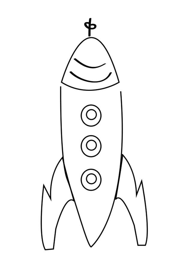 Bilde å fargelegge rakett