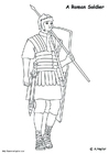 Bilder � fargelegge romersk soldat