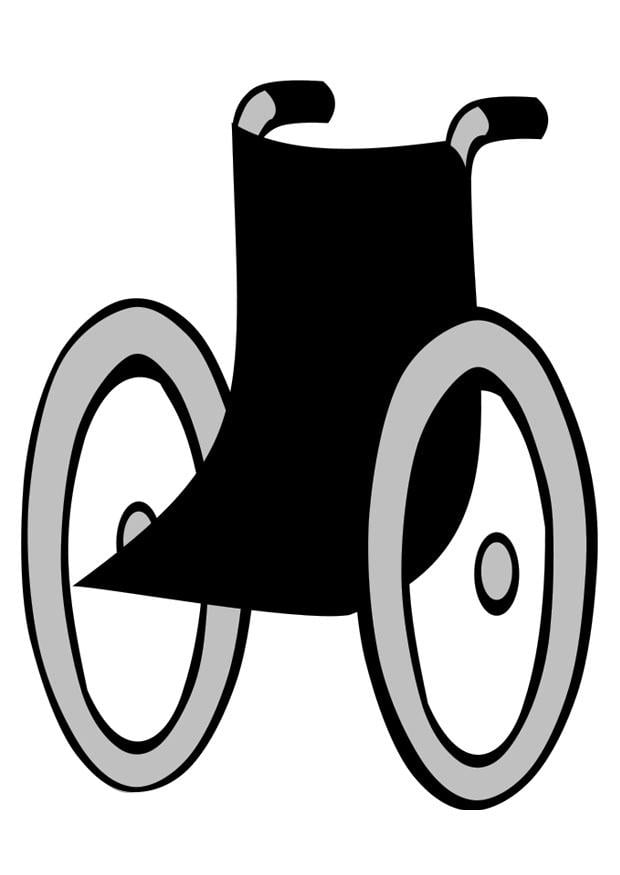 Bilde å fargelegge rullestol