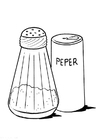 Bilder � fargelegge salt og pepper