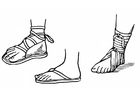 Bilder � fargelegge sandaler