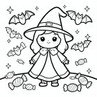 søt Halloween-heks