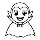 søt Halloween-vampyr