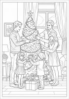 sette opp juletreet sammen