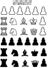 Bilde å fargelegge sjakkbrikker