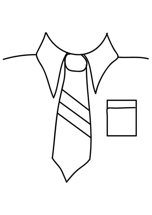 skjorte med slips