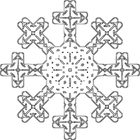 Fargeleggingsbilde snøflak