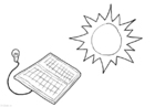 Bilder � fargelegge solenergi