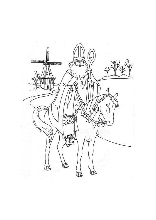St. Nikolaus pÃ¥ sin hest