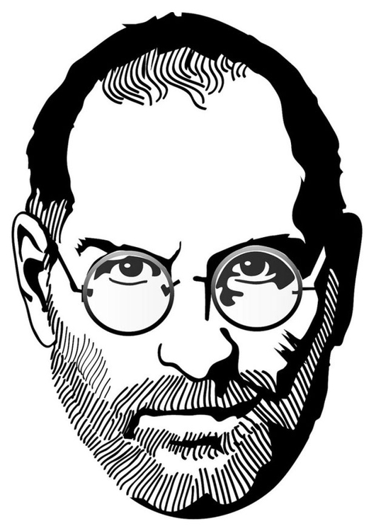 Bilde å fargelegge Steve Jobs
