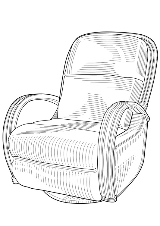 Bilde å fargelegge stol