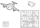 Bilder � fargelegge sudoku - fly