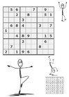 Bilde å fargelegge sudoku - i bevegelse