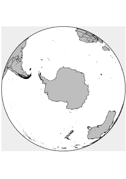 Bilde å fargelegge Sydpolen