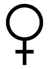 Bilder � fargelegge symbol kvinne