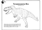 Bilder � fargelegge T-rex