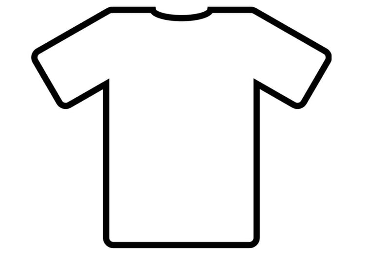 Bilde å fargelegge t-skjorte