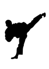 Bilder � fargelegge taekwondo