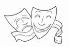 Fargeleggingsbilde teater - opptreden