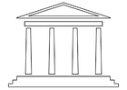 Bilde å fargelegge tempel