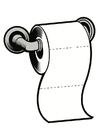Bilder � fargelegge toalettpapir