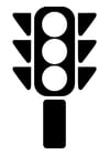 Bilde å fargelegge trafikklys