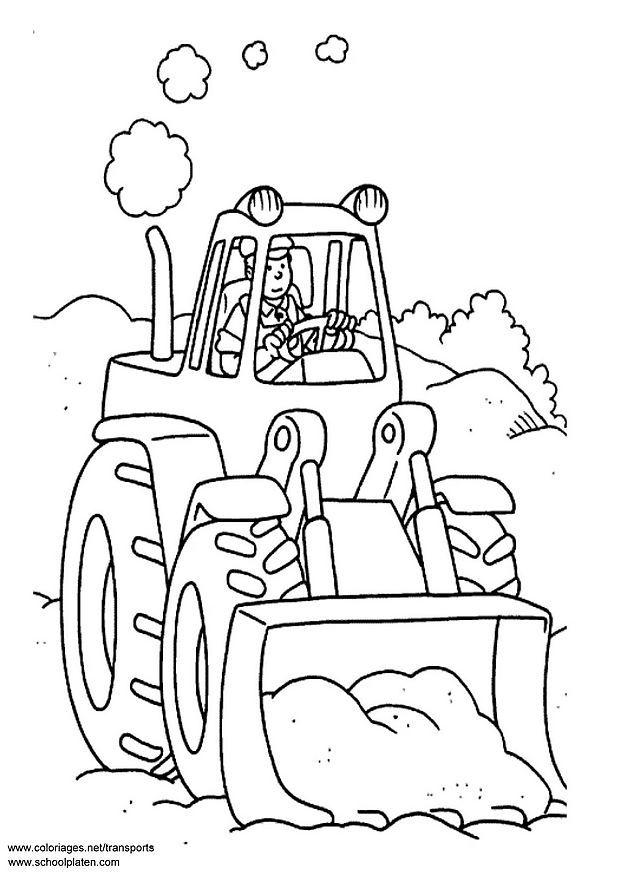Bilde å fargelegge traktor