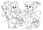 Bilder � fargelegge trick or treat