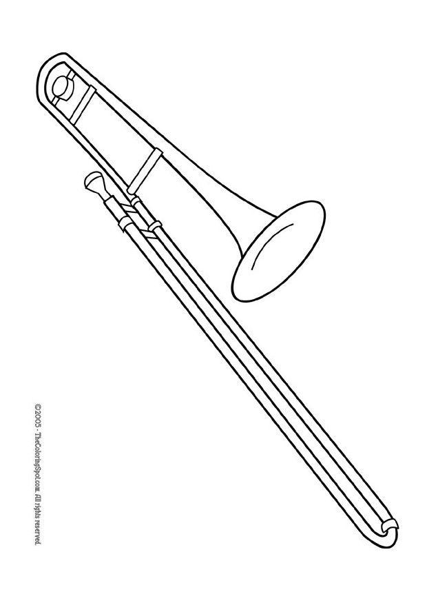 Bilde å fargelegge trombone