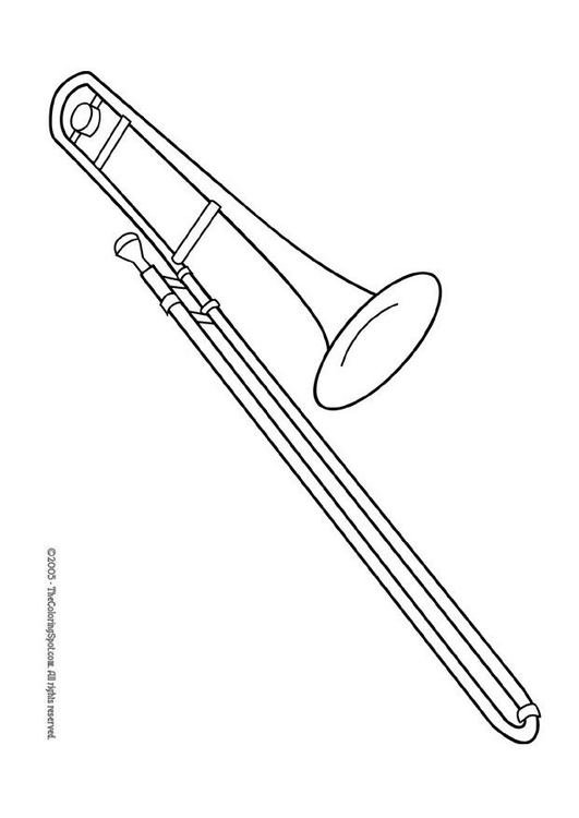 Bilde å fargelegge trombone