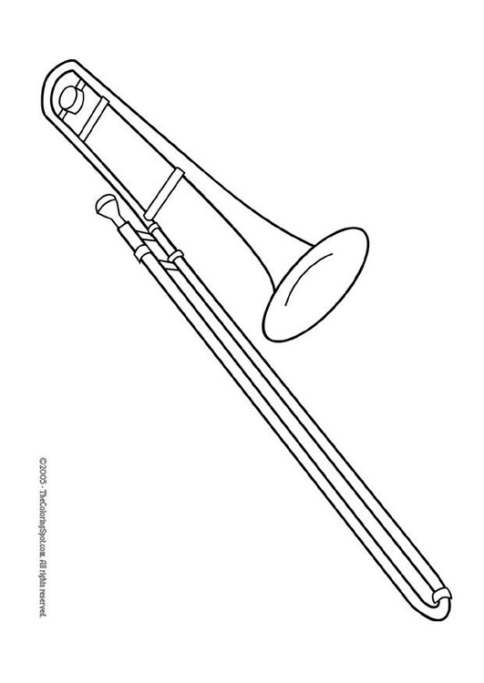 Bilde å fargelegge trombone