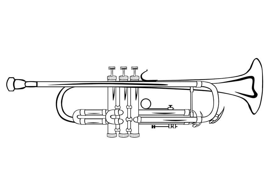 Bilde å fargelegge trompet