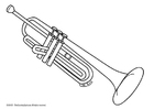 Bilder � fargelegge trompet