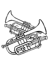 Bilde å fargelegge trompeter