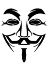 Bilder � fargelegge V for Vendetta