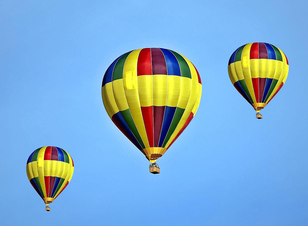 Bilde å fargelegge varmluftsballong