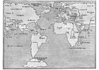 Bilde å fargelegge verdenskart 1548