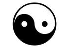 Bilder � fargelegge yin og yang