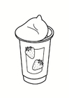 Fargeleggingsbilde yoghurt