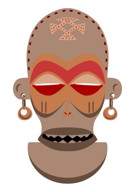 bilde Afrikansk maske - Zaire - Angola