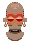 Afrikansk maske - Zaire - Angola