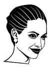 Fargeleggingsbilde angelina jolie